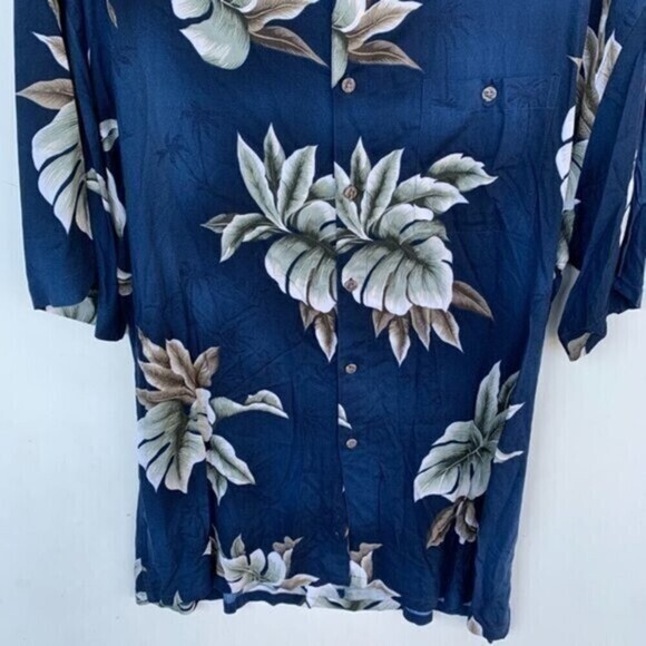 Campia Moda Hawaiian Shirt Sz L Men Vacation Button Down Short Sleeve - Picture 4 of 10